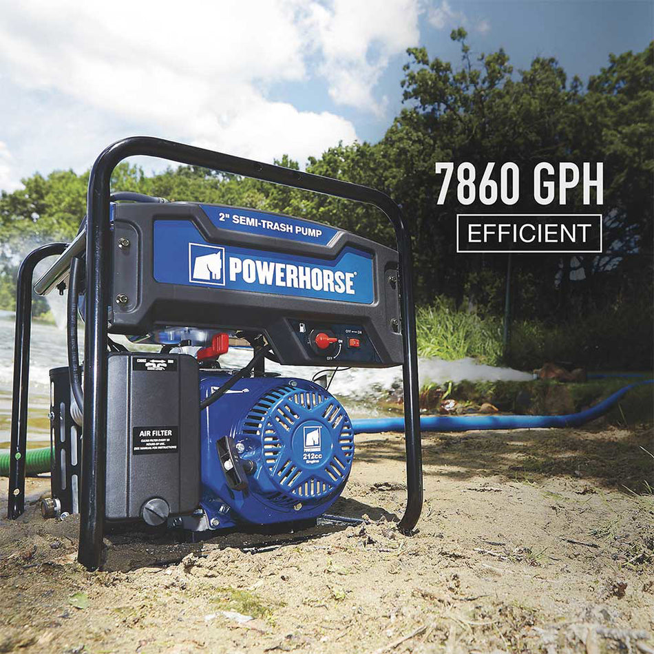 Powerhorse® Semi Trash 2" Water Pump Extended Run 131 GPM (750123)