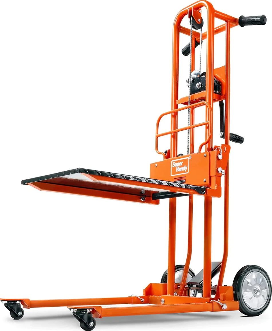 SuperHandy Material Stacker 330 lbs 40" Max Lift with a Flat Bed (GUO097)