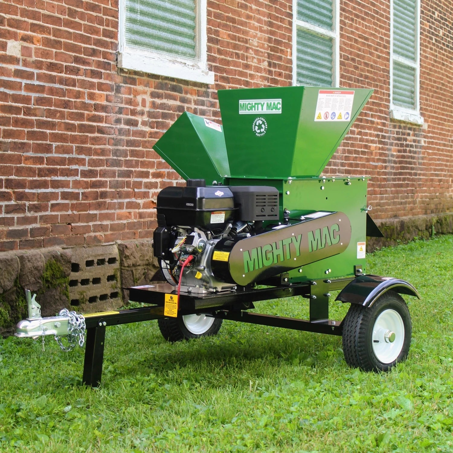 Mighty Mac™ Electric Start Hammermill Wood Chipper Shredder 4.5
