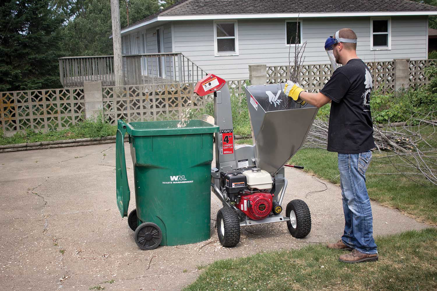 Dosko 4 Inch Honda Wood Chipper 13-21T-13H – Wood Splitter Direct