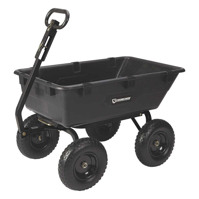 Strongway® Poly Garden Wagon — 1200-Lb Capacity - 6 Cubic Foot Trailer (64409)