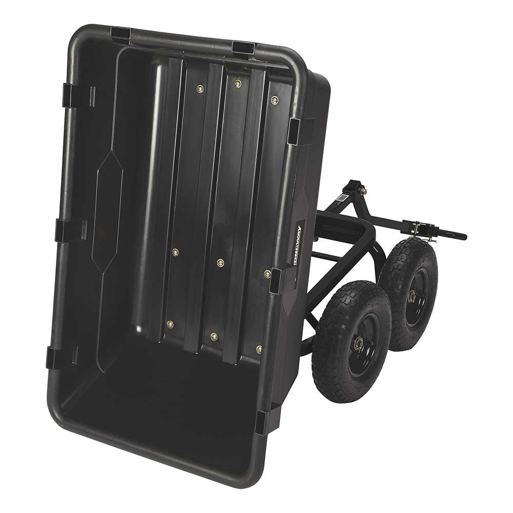 Strongway® Poly Garden Wagon — 1200-Lb Capacity - 6 Cubic Foot Trailer (64409)