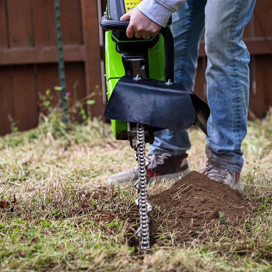 MiniTrencher™ GeoRipper 4.7HP 2-Stroke Engine 27-In. Max. Depth Mini T ...