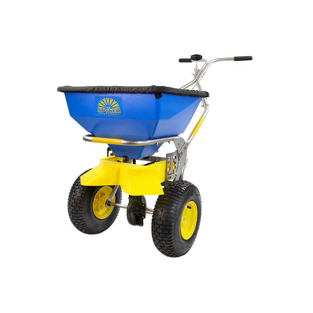 Spyker™ Commercial Push ICE Spreader 50-Lb. Capacity (SPY50L-2S) – Wood ...