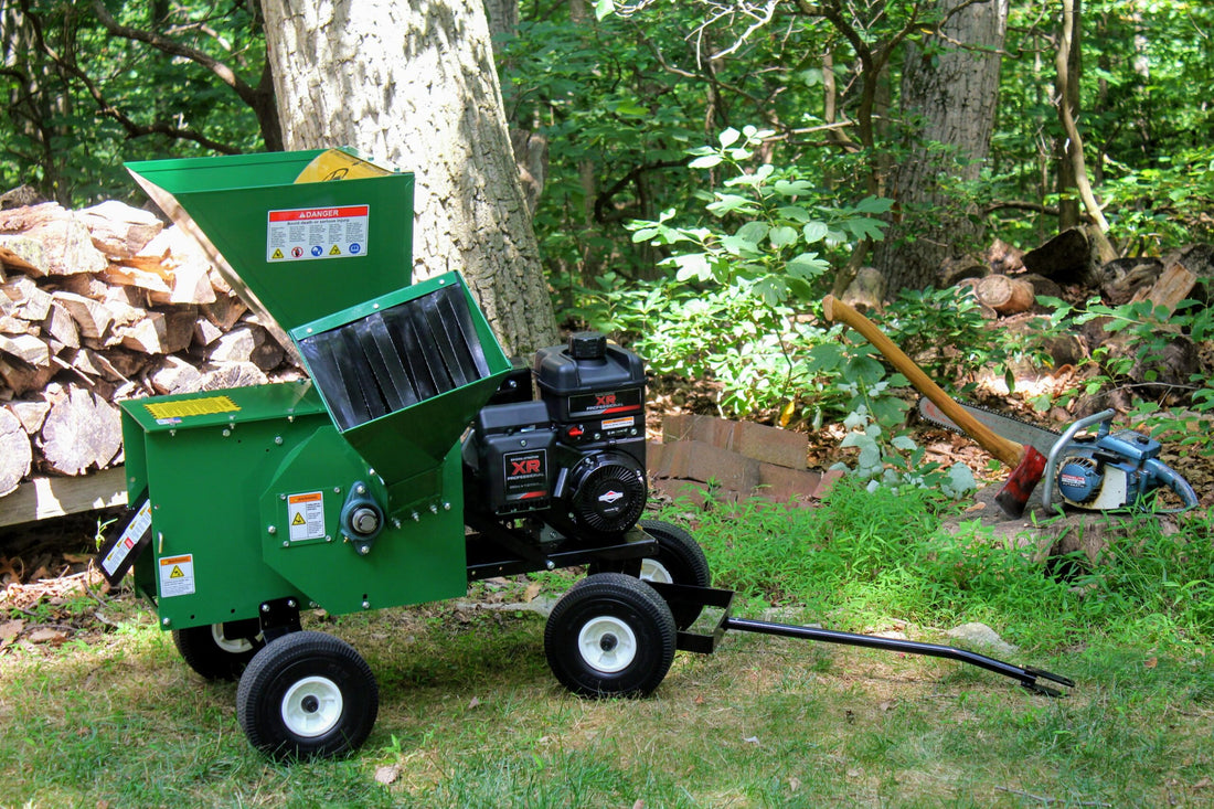 Chipper Sorting Machine Mighty Mac™ Wood Chipper Shredder 3-1/2” Max Capacity - 7HP (12PT1100 ...
