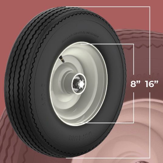4.80-8 Log Splitter Wheel and Tire Assembly with 3/4" Bearings (WSD21-072)