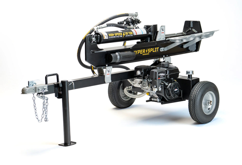 HyperSplit  25 Ton Fast Cycle Log Splitter Vertical/Horizontal 6.5 HP Briggs Engine (33-209)