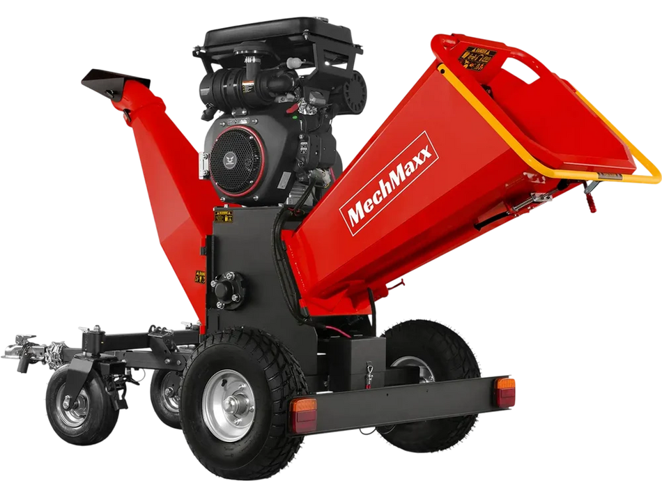 MechMaxx B200 8-Inch 35HP Gas Powered Drum Wood Chipper – ZONSEN Electric Start (110810)