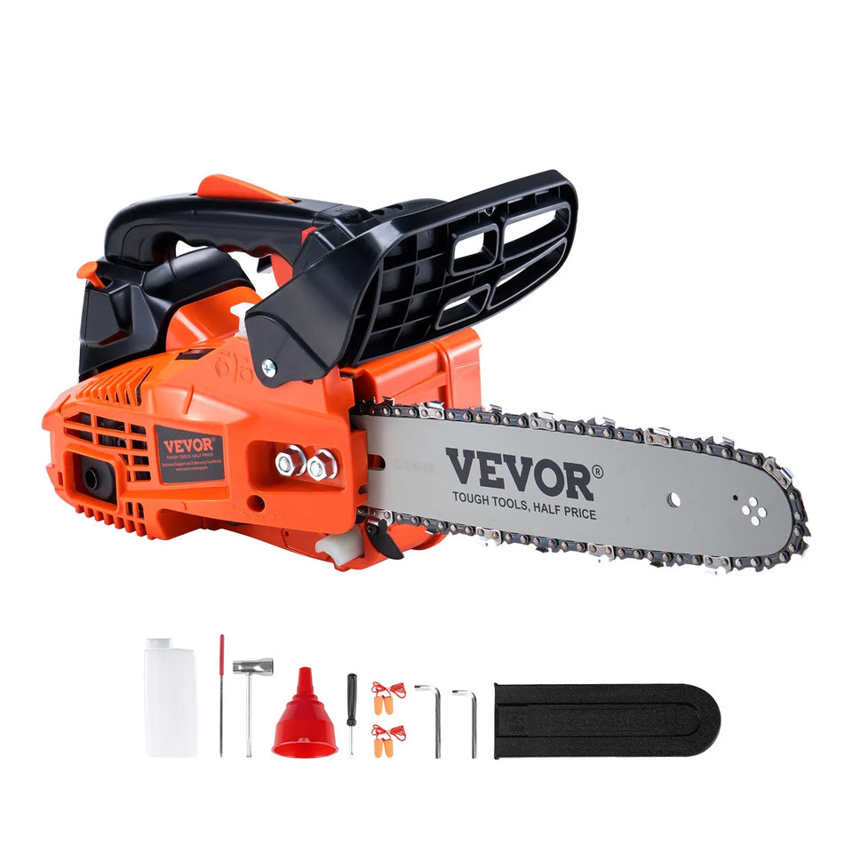 VEVOR 12" Gas Chainsaw with 25.4cc 2-Stroke Engine (CN-25)