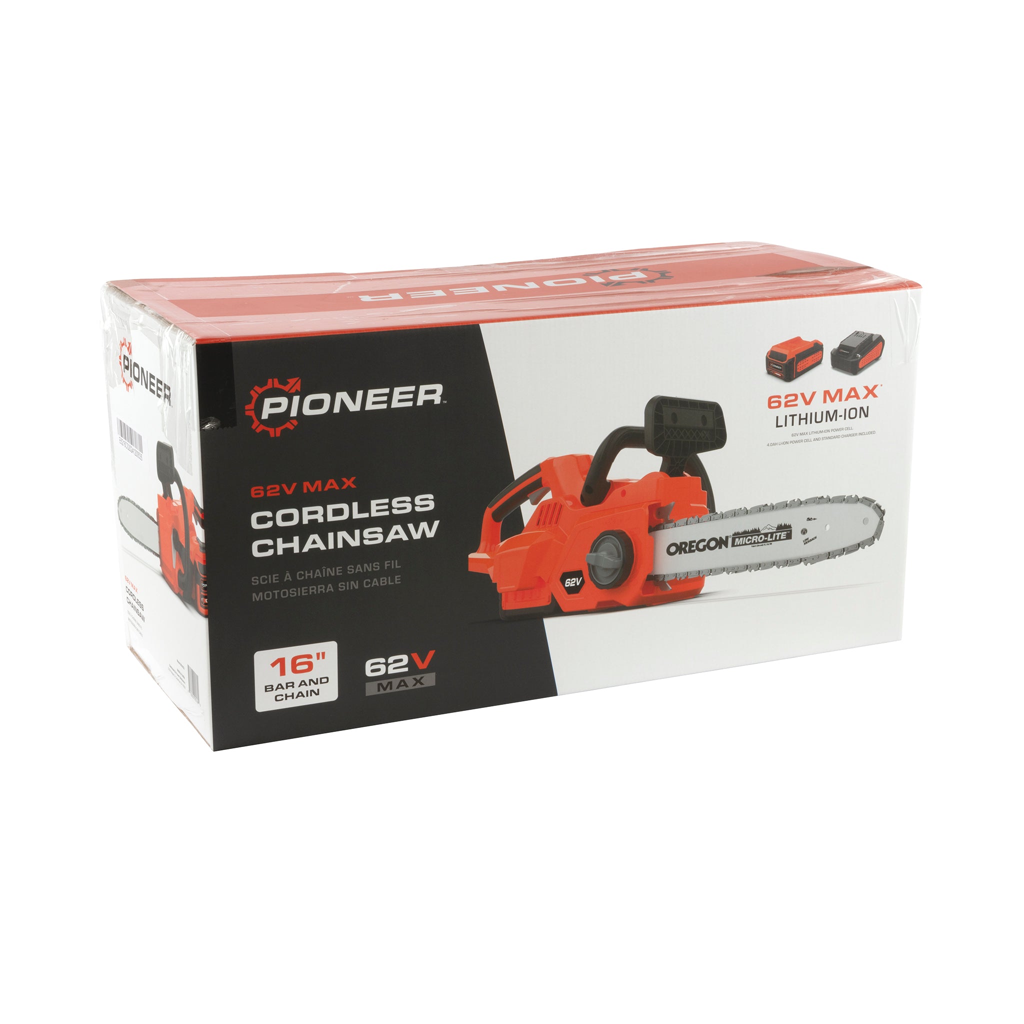 Pioneer 62V Battery Powered Chainsaw (E6216CS) – Wood Splitter Direct