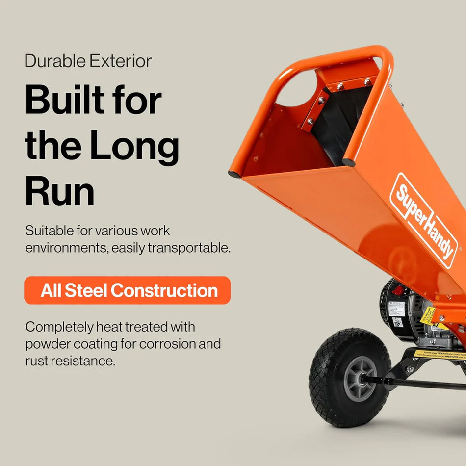 SuperHandy Wood Chipper Shredder Mulcher 4" Capacity 9HP(GUO148)