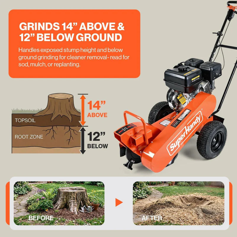 SuperHandy Stump Grinder 15HP (GUO151)
