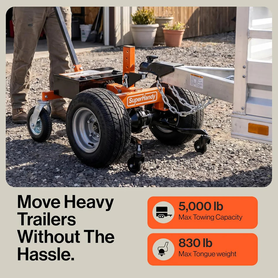 SuperHandy Electric 800W Self-Propelled Trailer Dolly 5000 LBS (GUO158)