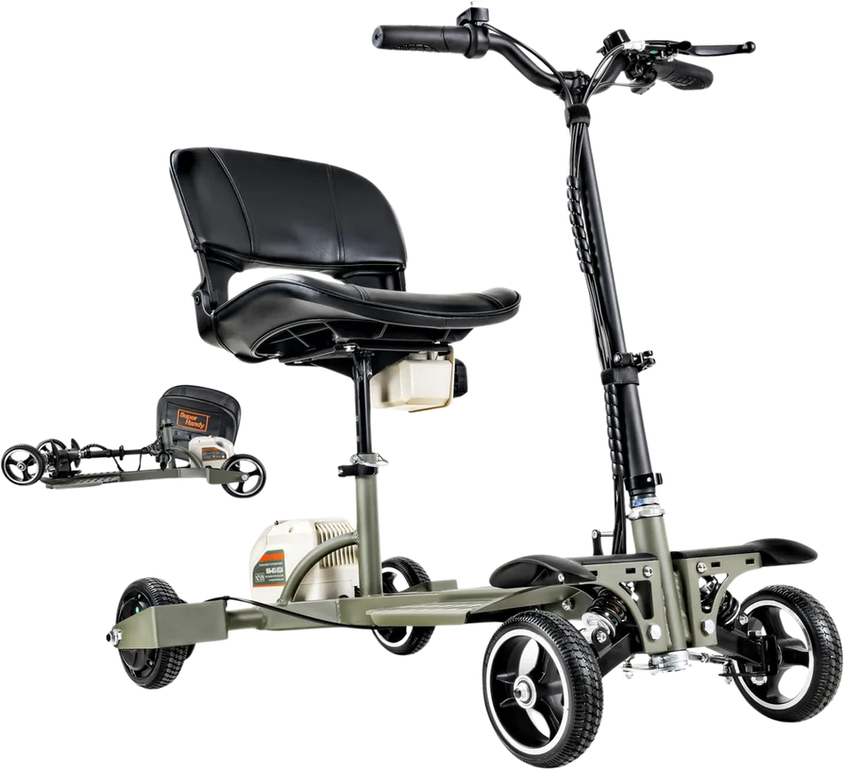 SuperHandy (GUT164) (GUT165) Passport Pro Mobility Scooter - Foldable, 48V 2Ah, 330lbs Load