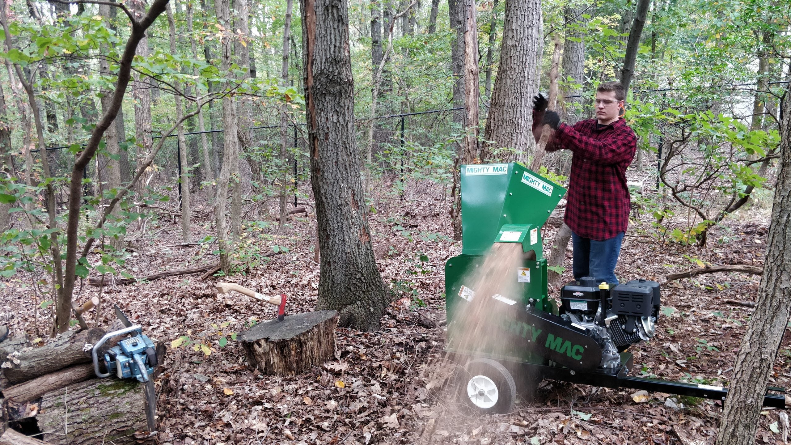 Mighty Mac™ Wood Chipper 4-3/4” Max Capacity - Electric Start 11.5