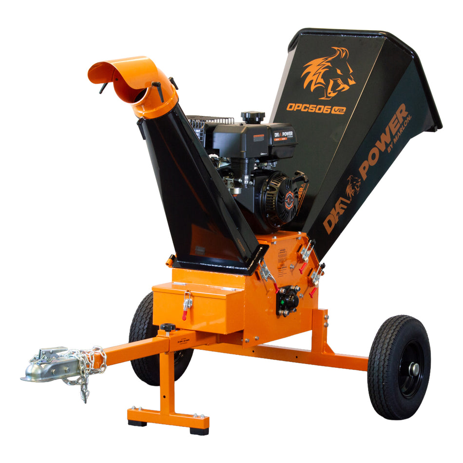 DK2 POWER V2 Series 6" Tow-Behind Chipper Shredder with 15 HP 420cc Engine (OPC506-V2)