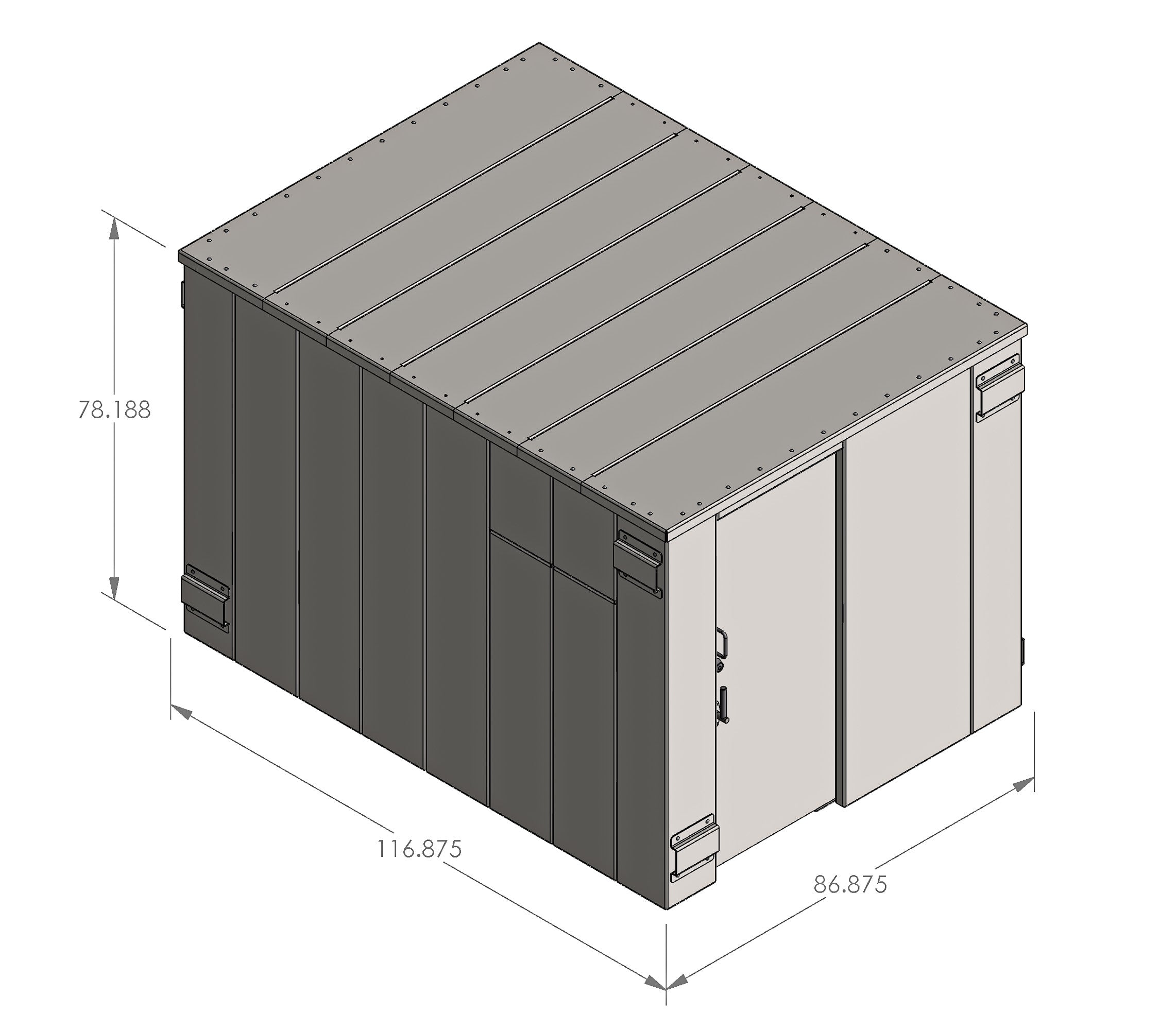 ESP Storm Shelter (20 Person) SR84X114G – Wood Splitter Direct