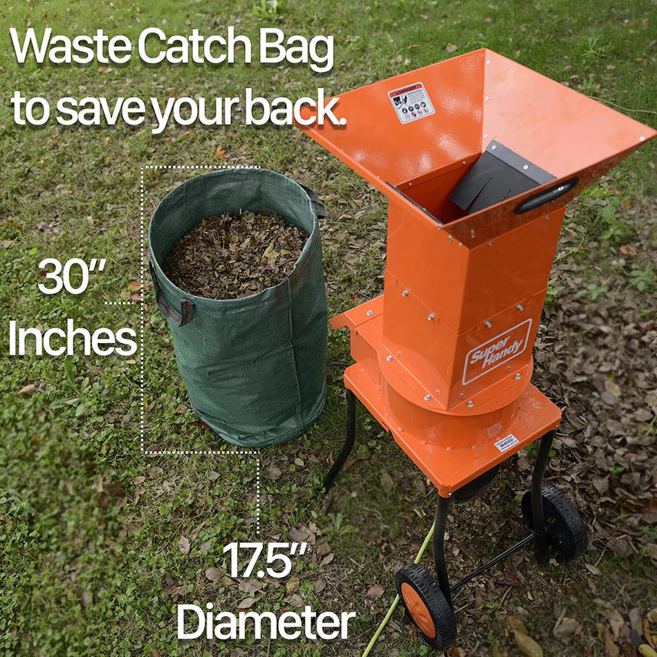 SuperHandy Electric Leaf Shredder Mulcher 120V 15 Amp 1800W (GUO056)