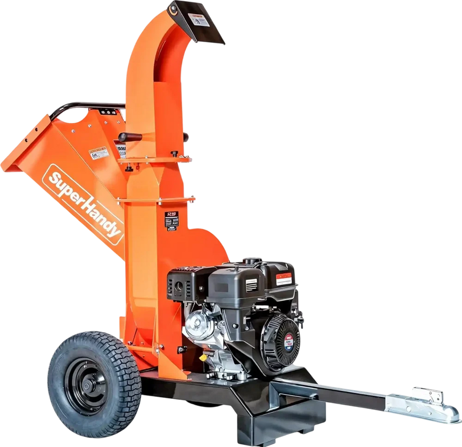 SuperHandy 4-Inch Towable Wood Chipper 15 HP Electric Start (GUO141)