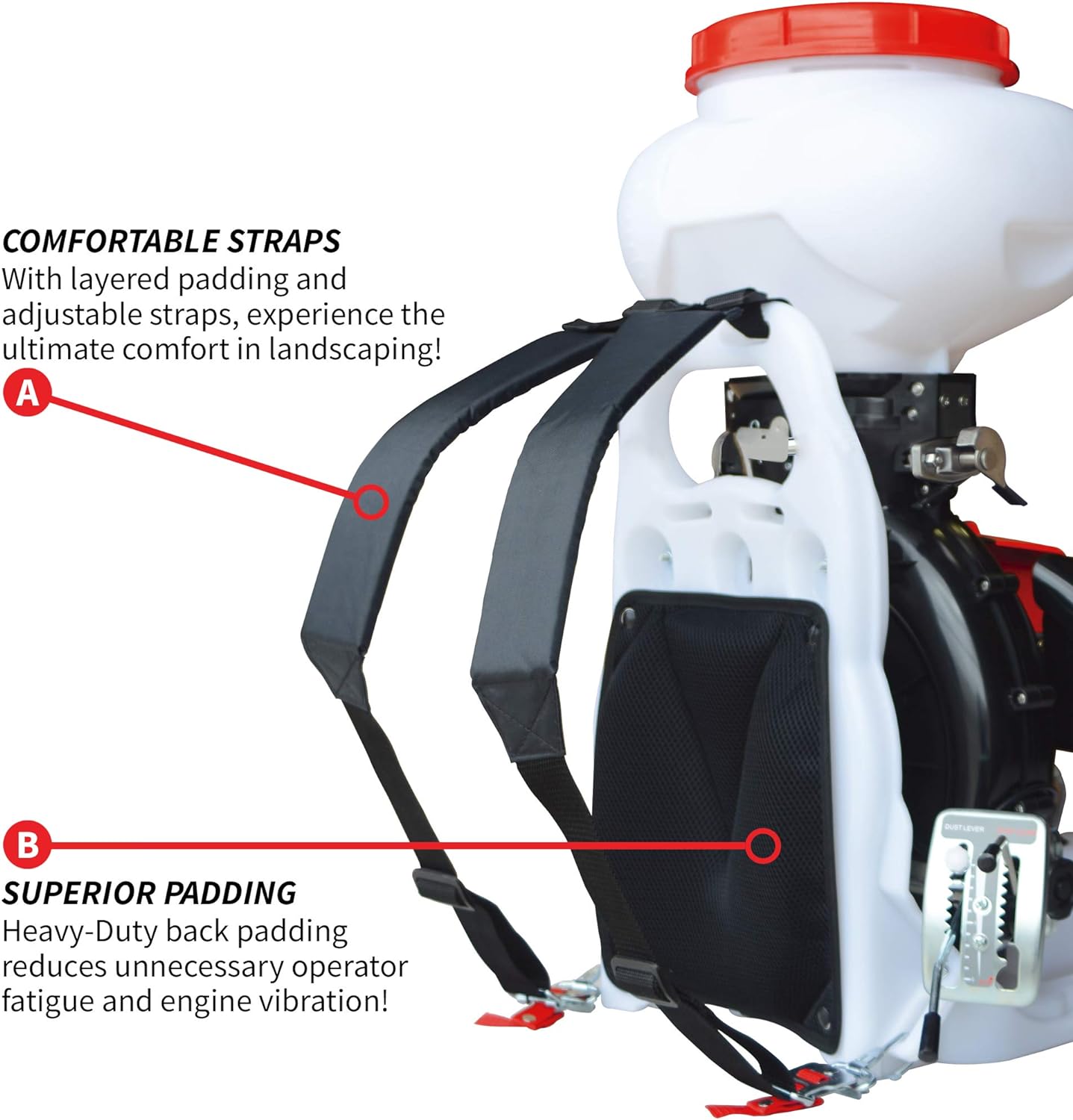 4 Gallon Motorized Backpack Spreader Sprayer by TOMAHAWK® for
