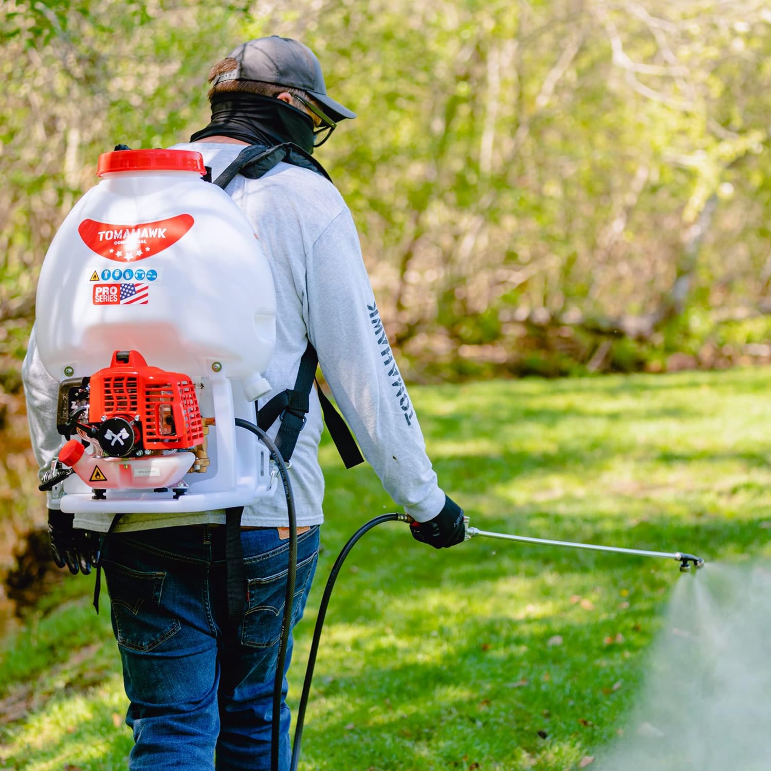 WAREHOUSE タンクトップ UK 12 4 Gallon Battery Powered 36V TOMAHAWK® Backpack Fogger, Leaf