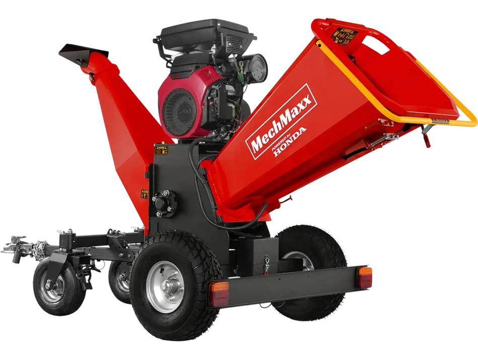 MechMaxx B200 8-Inch 22HP Honda Gas Powered Drum Wood Chipper – Electric Start (110811)