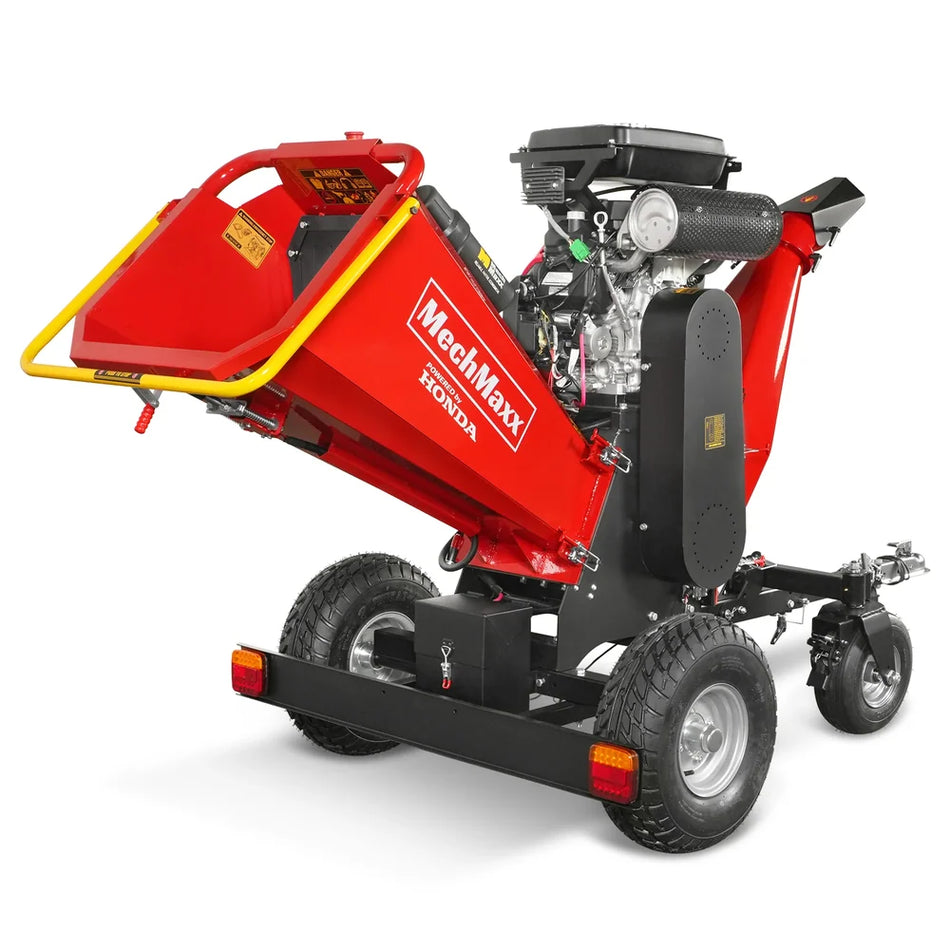 MechMaxx B200 8-Inch 22HP Honda Gas Powered Drum Wood Chipper – Electric Start (110811)