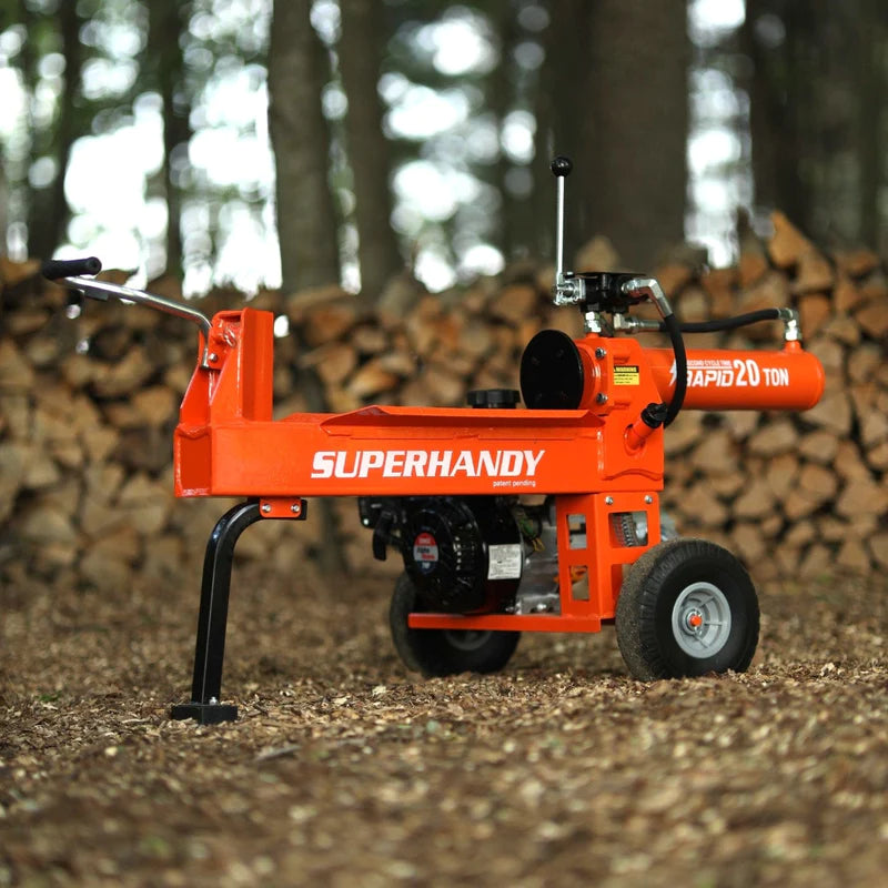 SuperHandy Portable 20 Ton 7HP Gas Powered Log Splitter (GUO077 SuperHandy Portable 20 Ton 7HP Gas Powered Log Splitter (GUO077