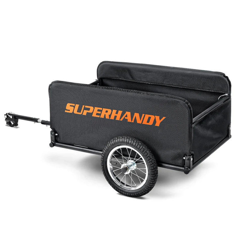 SuperHandy Foldable Follow Behind Wagon 155 lbs Capacity Compatible (GUT157)