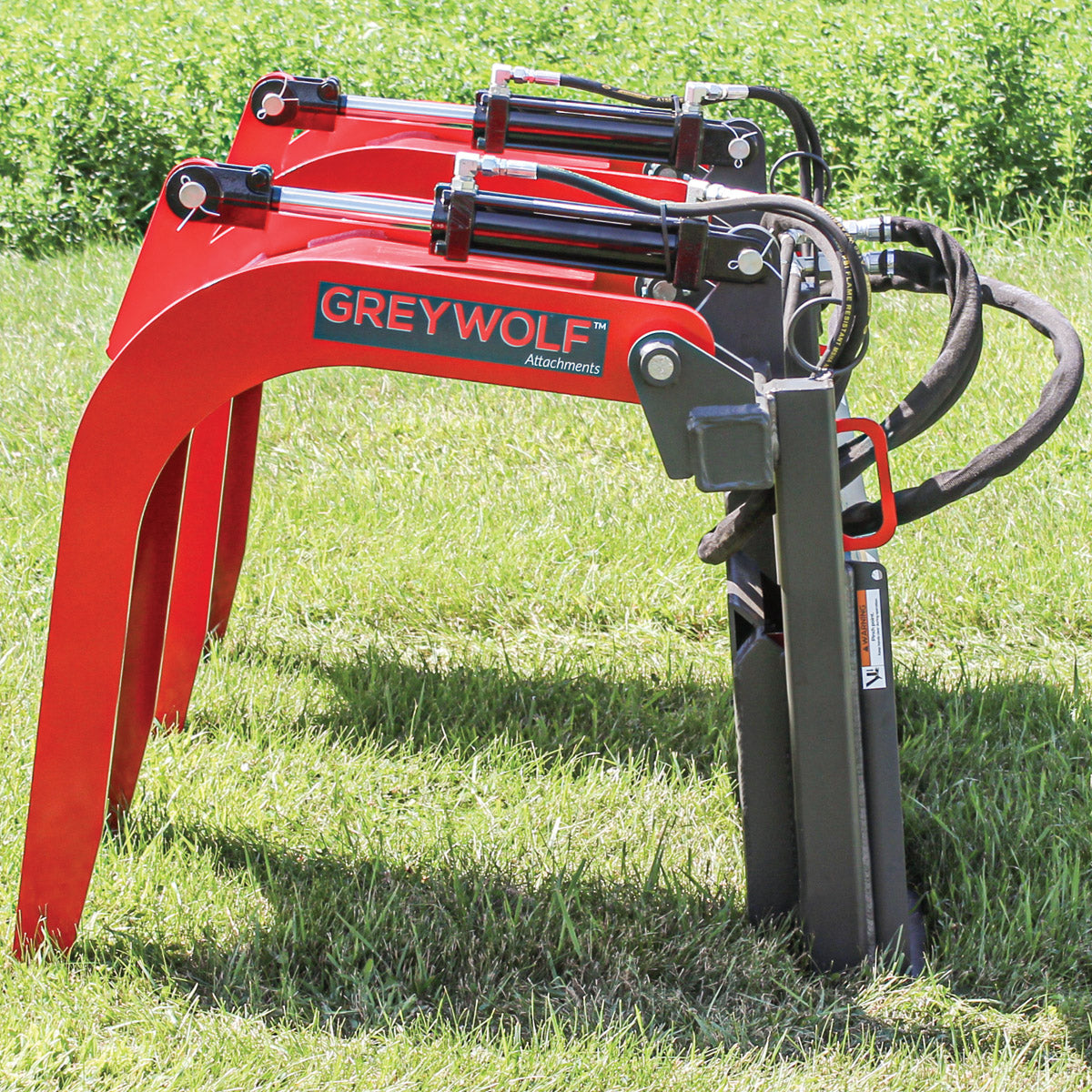 Grey Wolf™ Skid Steer Double Quick Attach Grapple (1066)