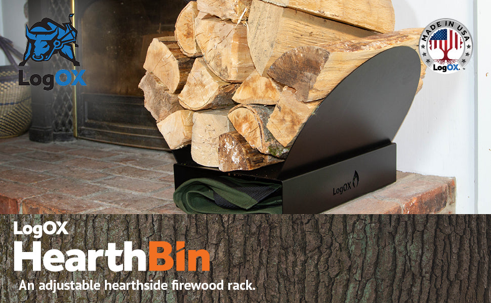 LogOX Hearth Bin Adjustable Firewood Rack (1141)