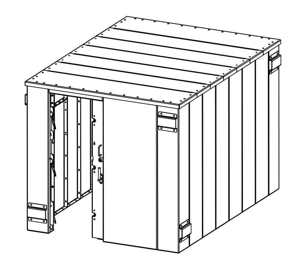 ESP Storm Shelter (20 Person) SR84X114G – Wood Splitter Direct