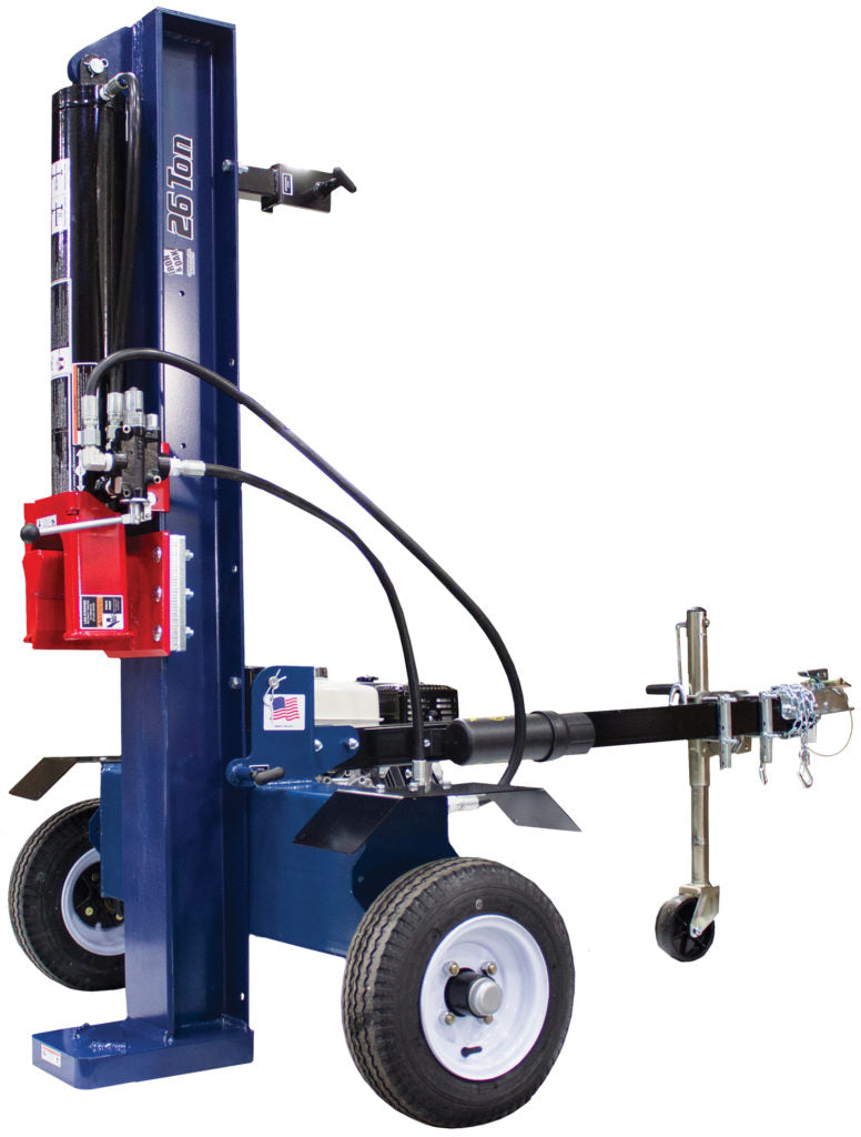 Iron and oak 26 outlet ton log splitter