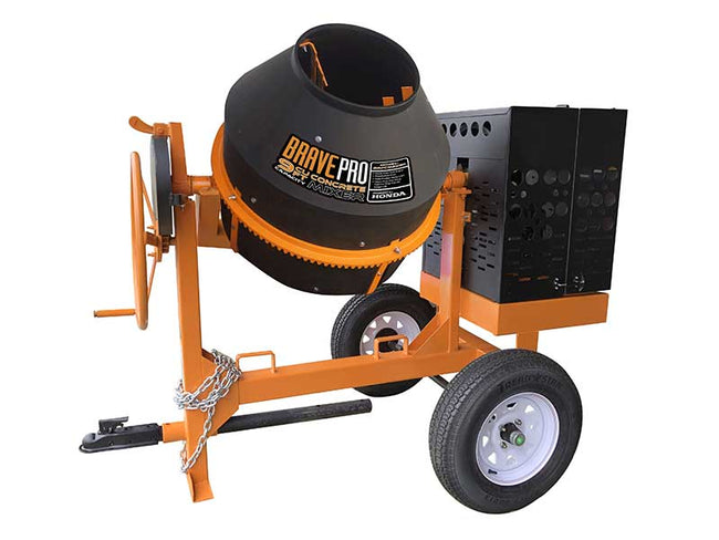 BravePro™ 9 Cubic Foot Poly Drum Concrete Mixer w/ Honda® GX270 Engine (BRPCM209H)