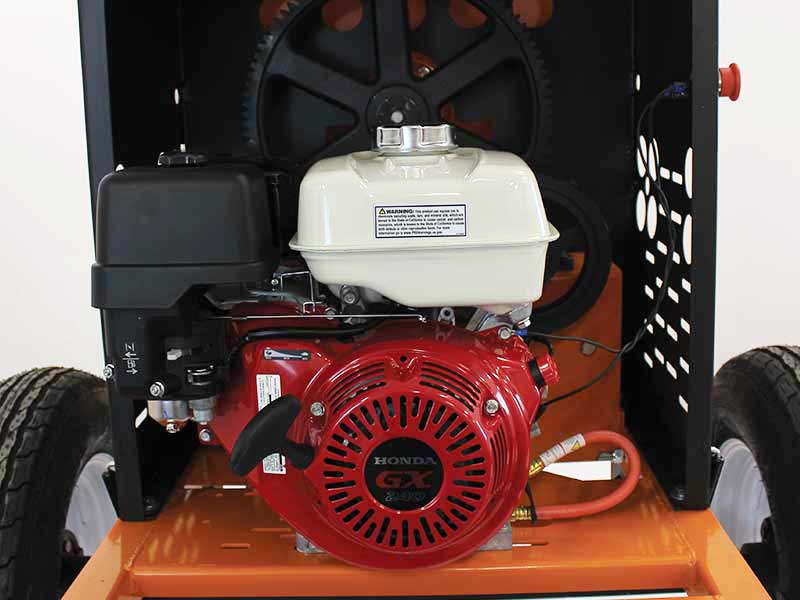 BravePro™ 8 Cubic Foot Steel Drum Mortar Mixer w/ Honda® GX240 Engine (BRPMM108H)