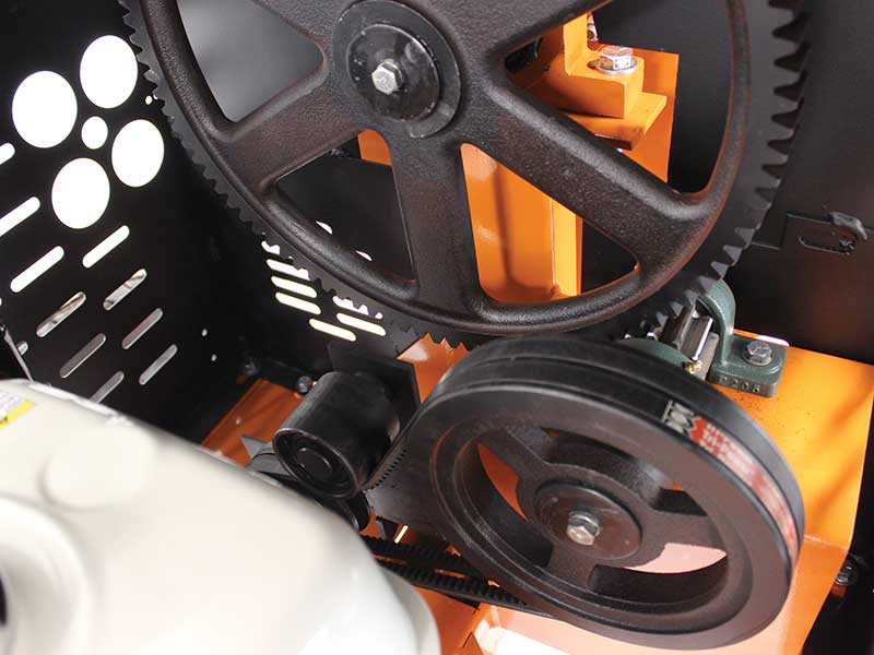 BravePro™ 6 Cubic Foot Steel Drum Mortar Mixer w/ Honda® GX240 Engine (BRPMM106H)