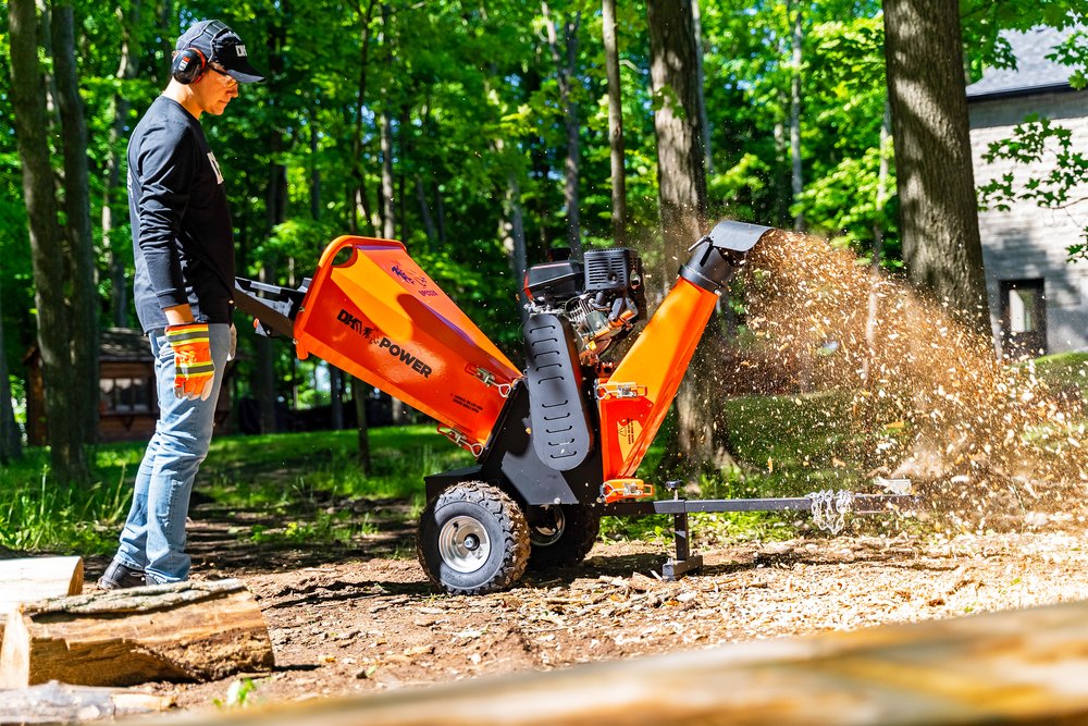 DK2 5 Inch Kinetic 9.5 HP Gas Powered Wood Chipper (OPC525) – Wood