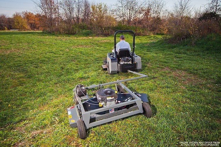 Swisher 66 Inch Finish Cut Pull Behind Mower Electric Start (FC14566CPKA) at Wood Splitter Direct