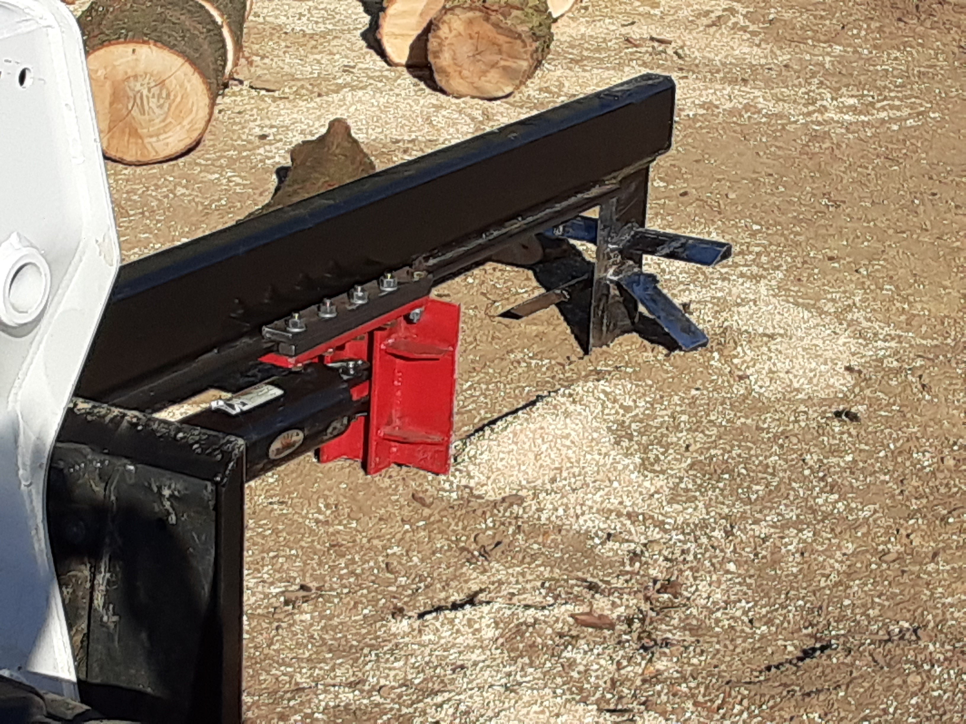 30 Ton Upside Down Skid Steer Log Splitter Attachment 6 Way Wedge - Ram ...