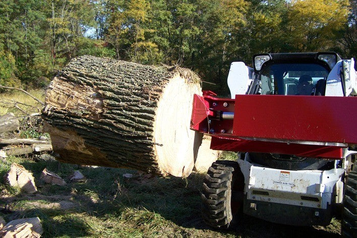 30 Ton Tire to Tire Upside Down Skid Steer Log Splitter (3030) at Wood Splitter Direct