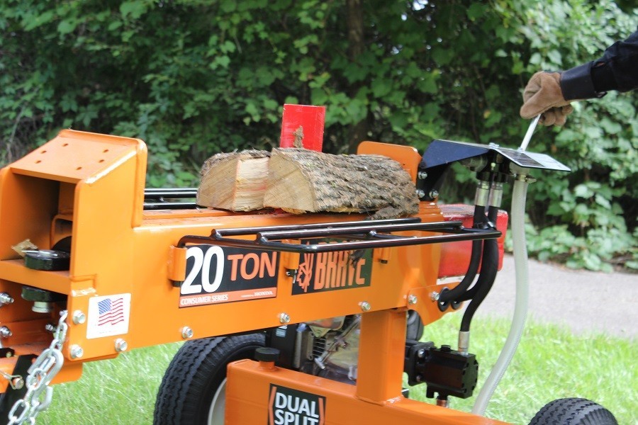 Brave dual on sale split log splitter