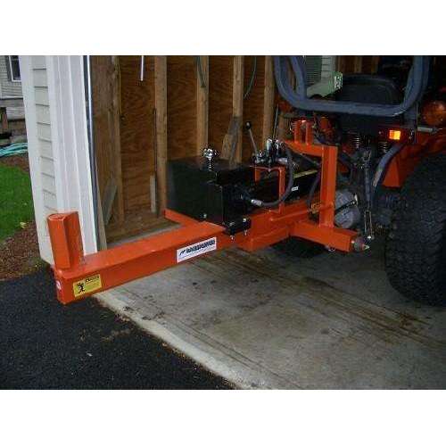 horizontal 3-point log splitter designed for a compatible tractor