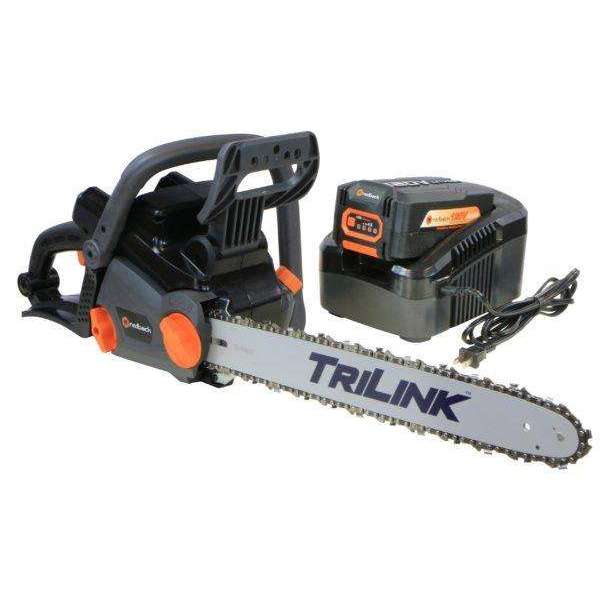Redback 18″ 120-Volt Lithium-Ion Cordless Chainsaw at Wood Splitter Direct
