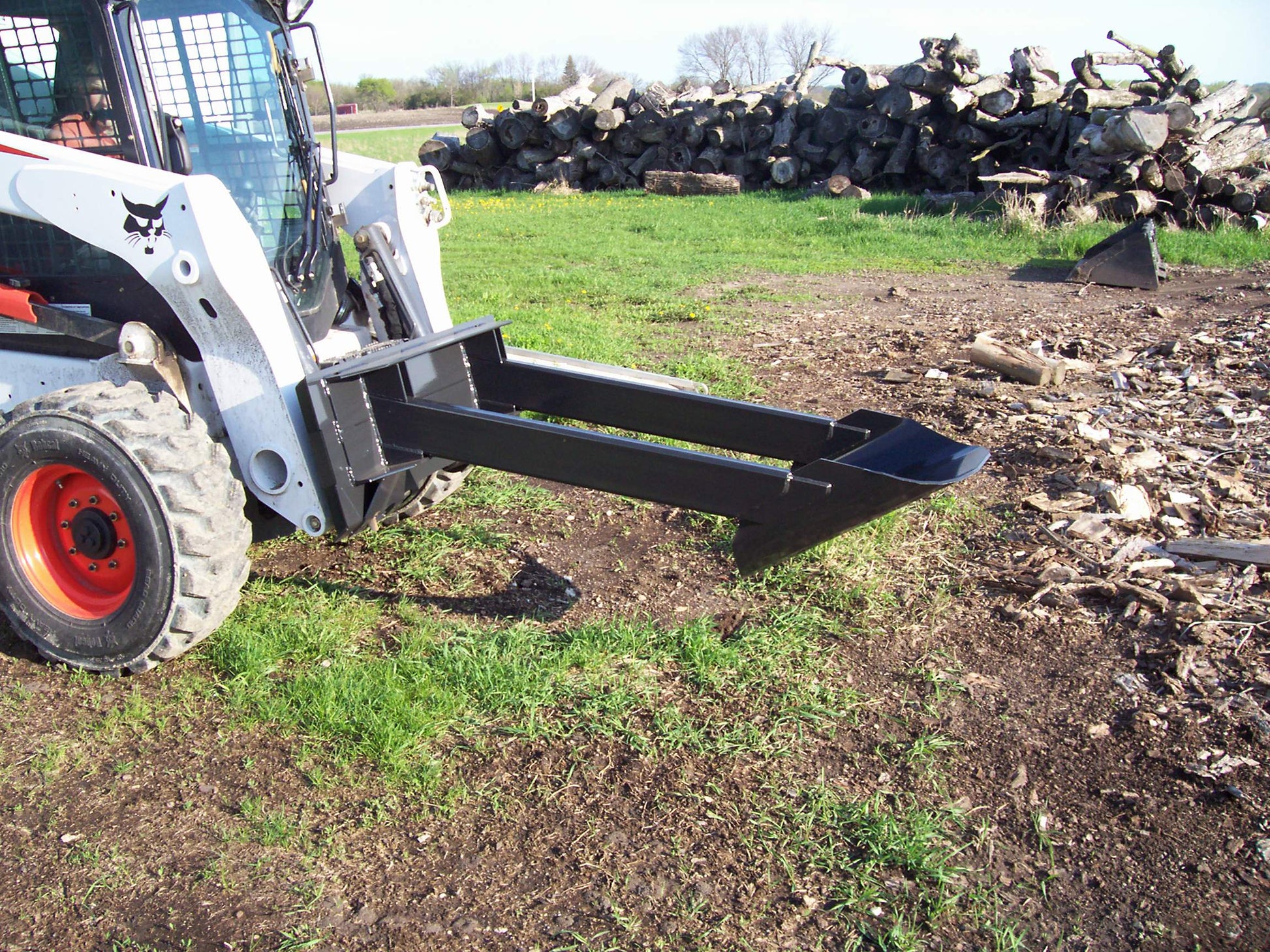 TM Manufacturing Spade Blade Skid Steer Attachment Wood Splitters Direct